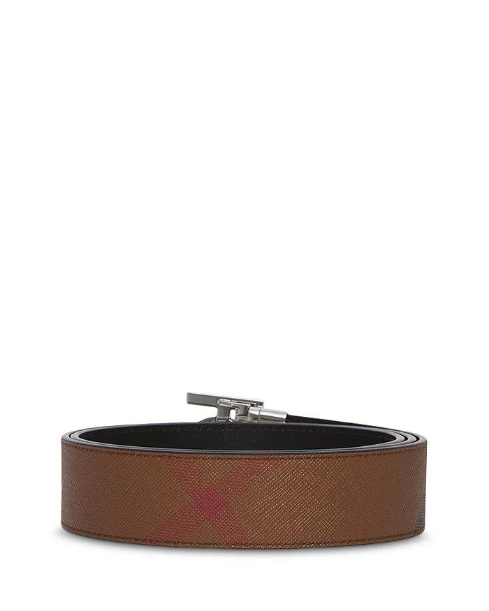 Men's Reversible Monogram Buckle Check Belt 商品