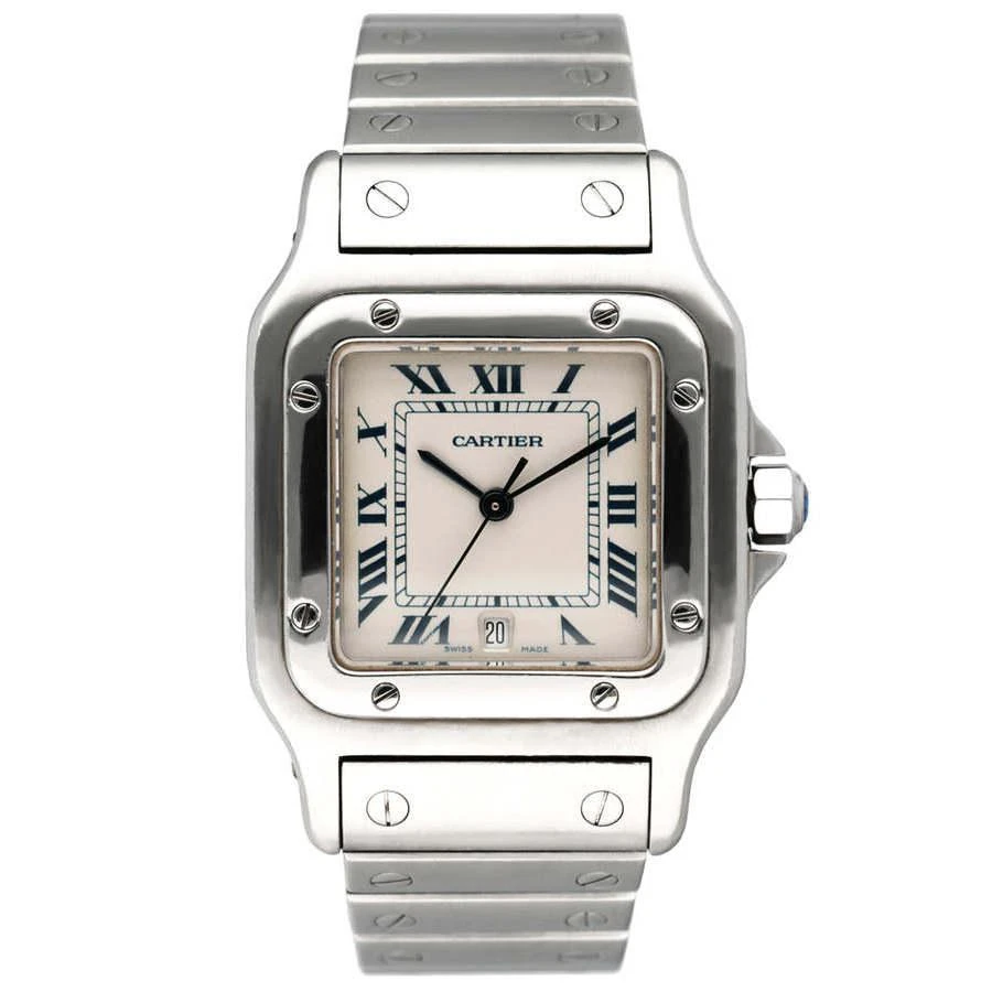 商品[二手商品] Cartier|Pre-owned Cartier Santos Galbee Quartz Mens Watch 987901,价格¥23693,第1张图片