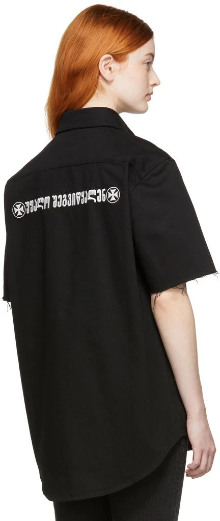 商品Vetements|Black Denim 'God Save Us' Shirt 短袖衬衫,价格¥1955,第3张图片详细描述