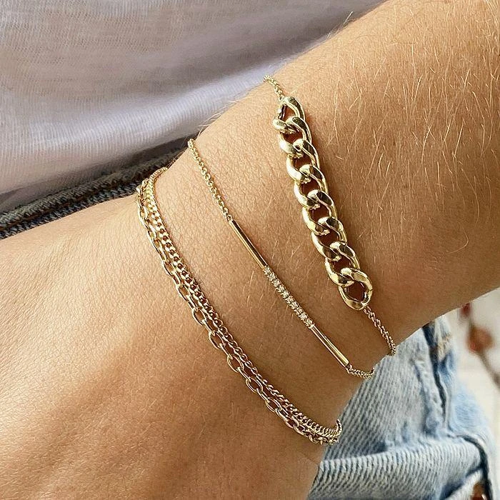 商品Zoe Chicco|14K Yellow Gold Large Curb Chain Bolo Bracelet,价格¥5195,第3张图片详细描述