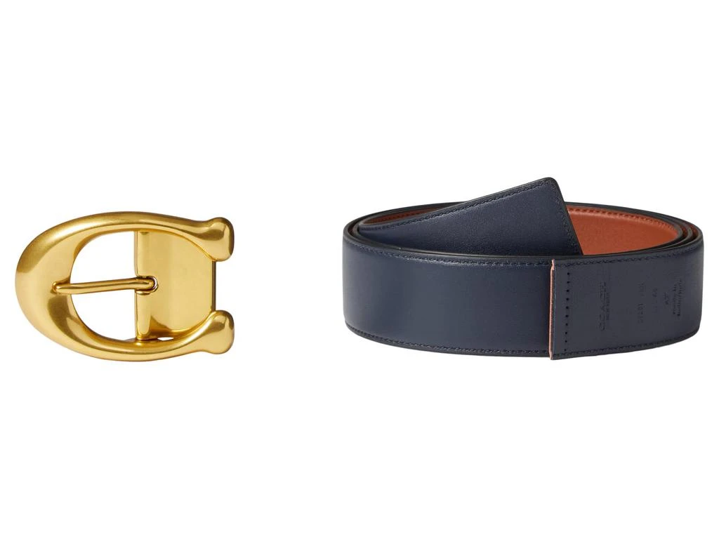 商品Coach|38 mm Signature Buckle Belt in Glovetan Leather,价格¥1482,第3张图片详细描述