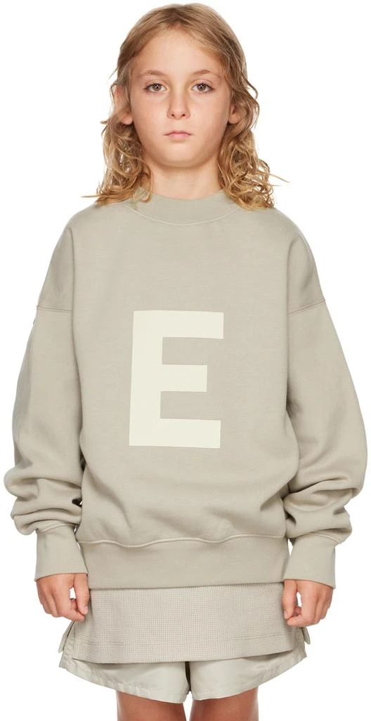 商品Essentials|Kids Gray Logo Sweatshirt,价格¥316,第1张图片