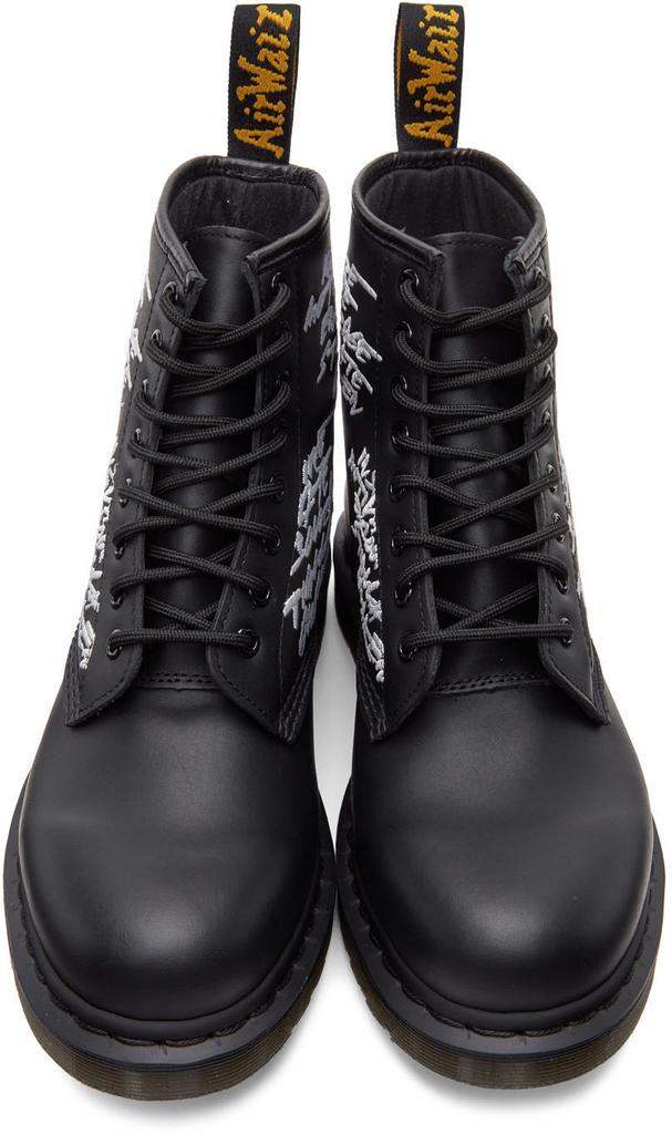 商品Dr. Martens|Black Embroidered 1460 Futura Boots,价格¥1765,第7张图片详细描述