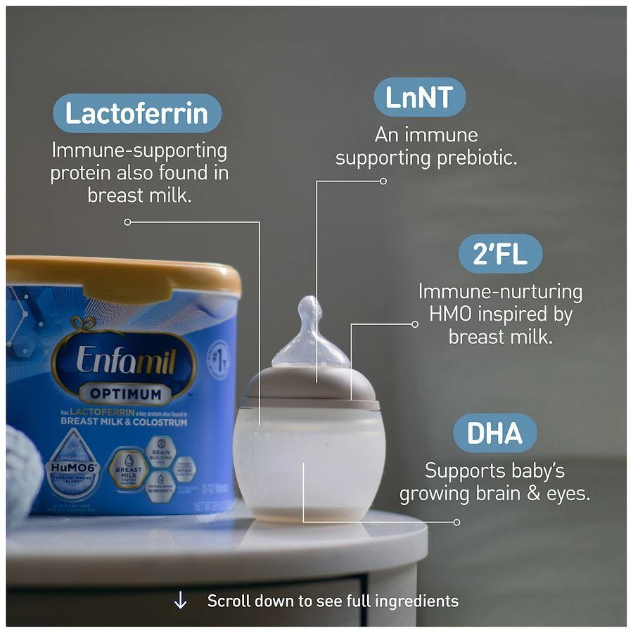 Enfamil Enspire 蓝臻母乳寡糖蛋清配方一段奶粉 富铁配方 20.5oz 商品