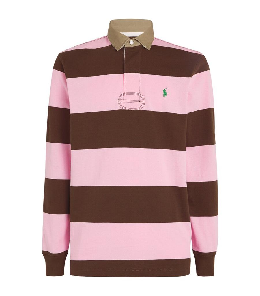 Ralph Lauren Striped Polo Pony Rugby Shirt - Polo Shirts - BeyondStyle