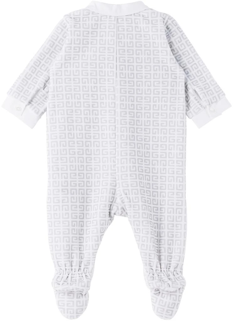 商品Kenzo|Baby White 4G Jumpsuit & Cloth Set,价格¥2886,第3张图片详细描述