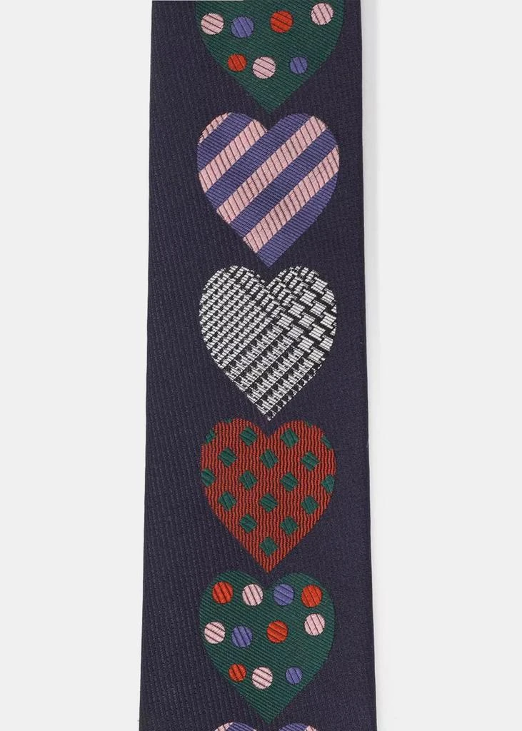 商品YOHJI YAMAMOTO|YOHJI YAMAMOTO Purple Heart Pattern Tie,价格¥1284,第3张图片详细描述