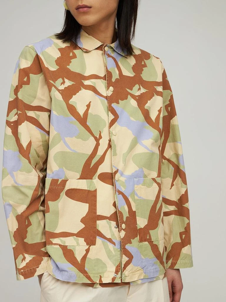 商品A NEW BRAND|Camo Pin Up Printed Cotton Combat Jacket,价格¥614,第2张图片详细描述