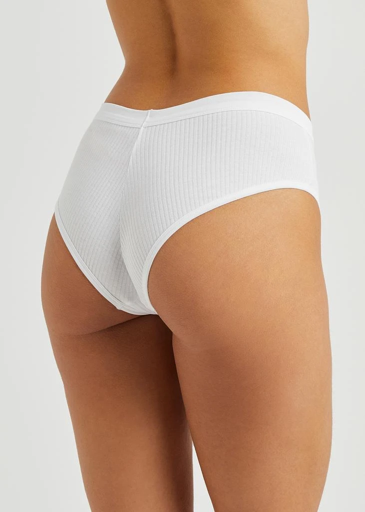 商品Chantelle|Comfort white ribbed stretch-cotton briefs,价格¥168,第3张图片详细描述