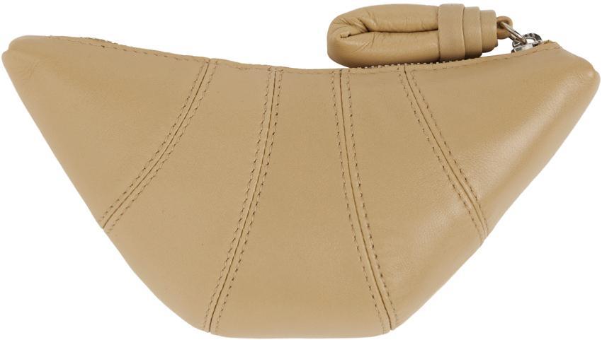 商品Lemaire|Beige Croissant Coin Pouch,价格¥1885,第4张图片详细描述