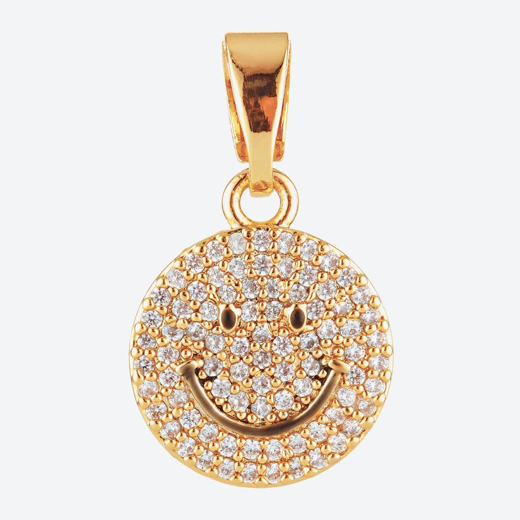 商品Crystal Haze|Crystal Haze Women's Ms Vaxxine Crystal Smiley Pendant - Crystal,价格¥689,第1张图片