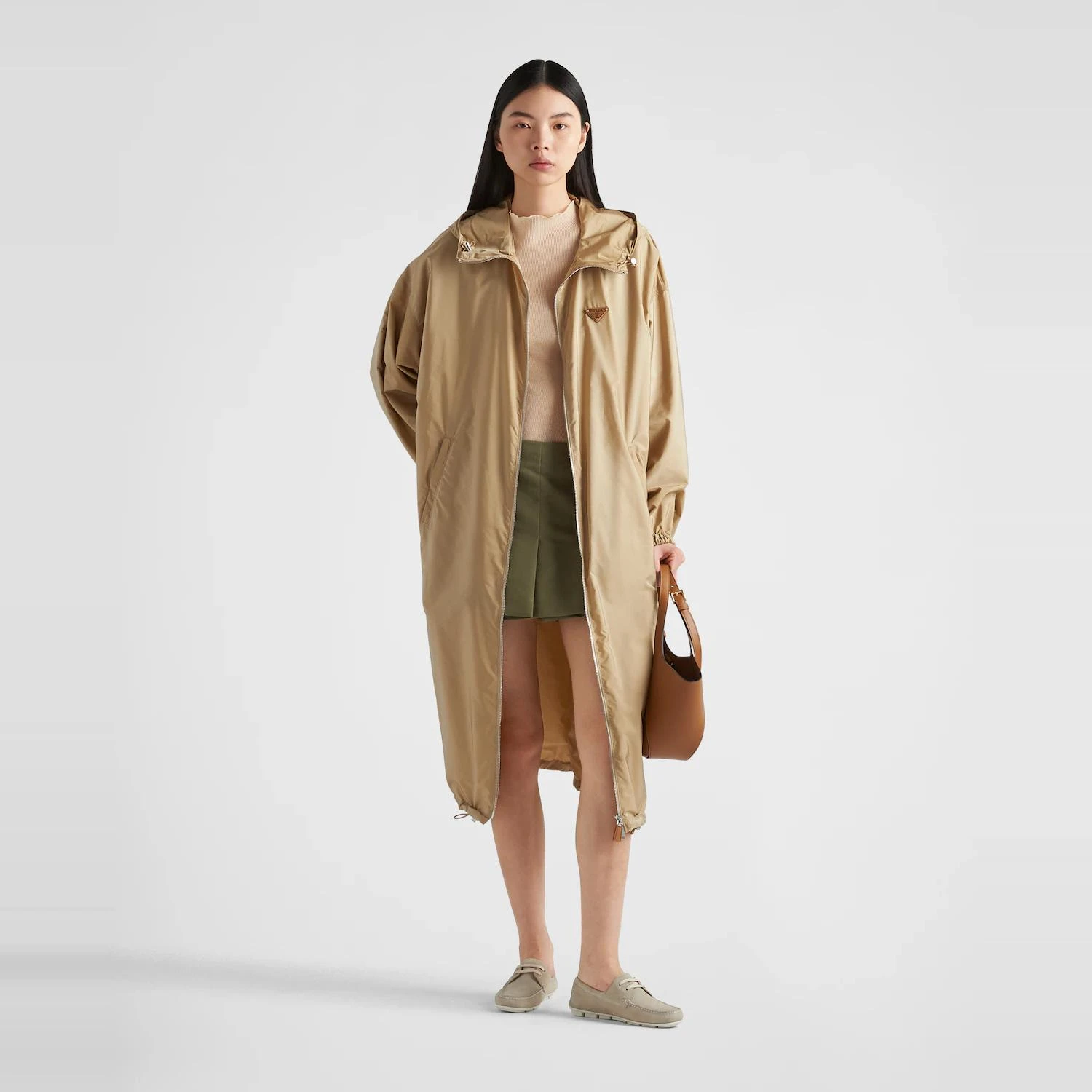 【预售】 普拉达 25春夏 女士 风衣 Imperméable en Re-Nylon léger 292171_1WQ9_F0065_S_OOO  商品