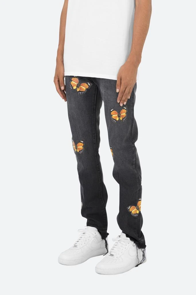 商品MNML|D223 Butterfly Straight Denim - Black,价格¥257,第4张图片详细描述