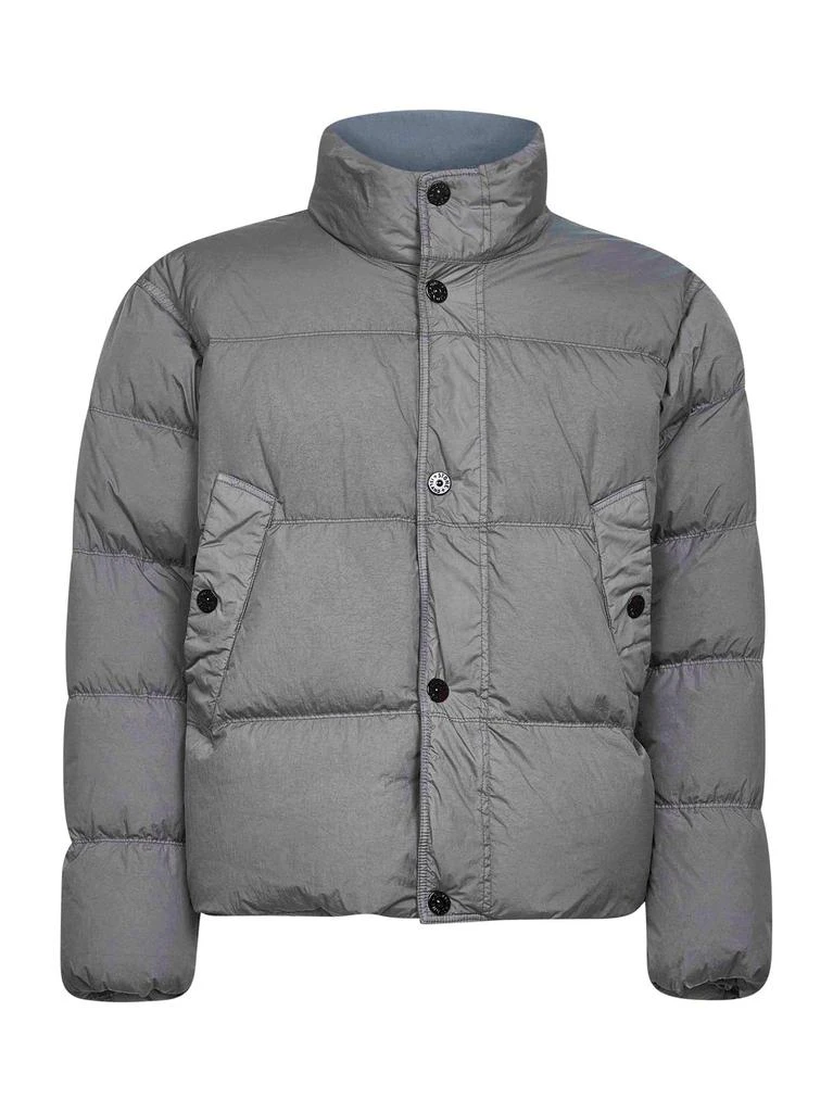 商品Stone Island|Stone Island Logo Patch High Neck Puffer Jacket,价格¥6678,第1张图片