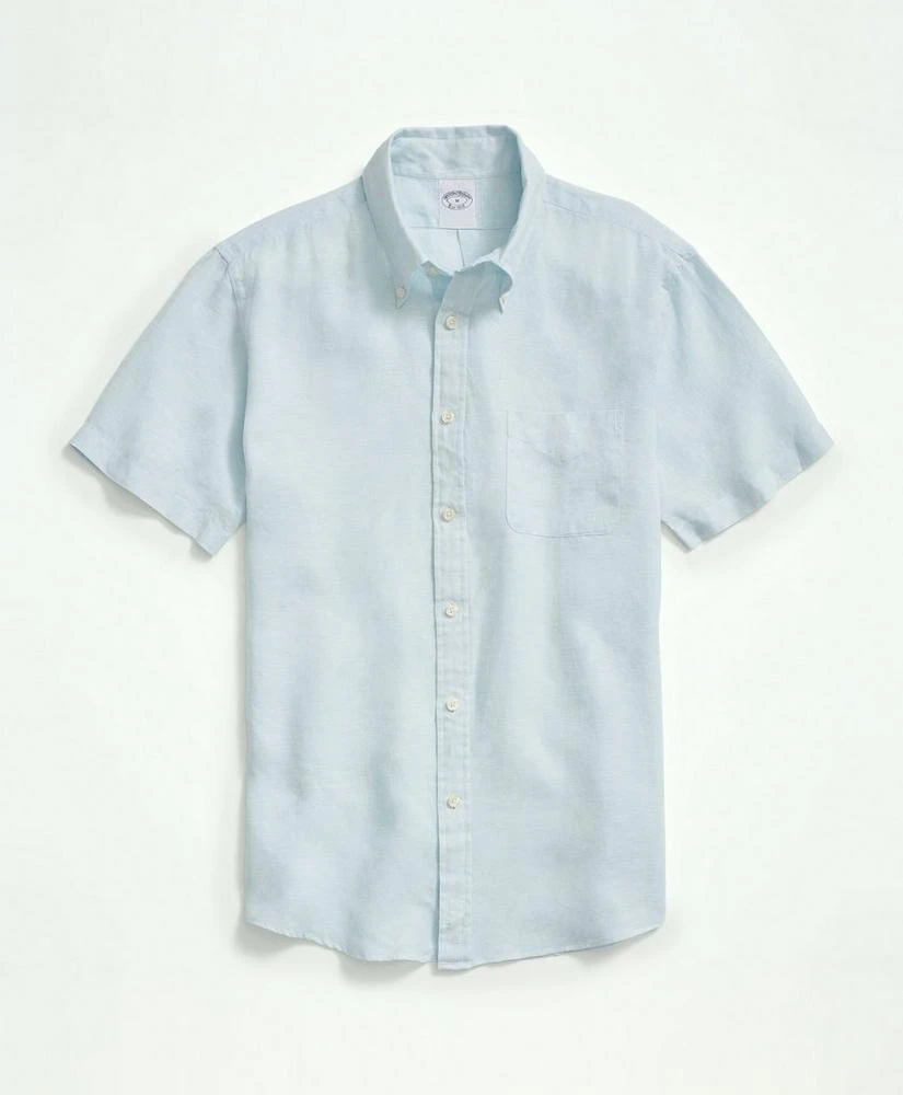 商品Brooks Brothers|Irish Linen Short-Sleeve Sport Shirt,价格¥1000,第1张图片
