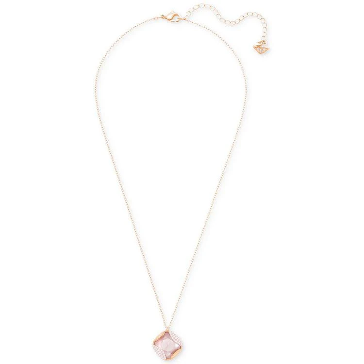 商品Swarovski|Rose Gold-Tone Stone & Pavé Pendant Necklace,价格¥593,第1张图片