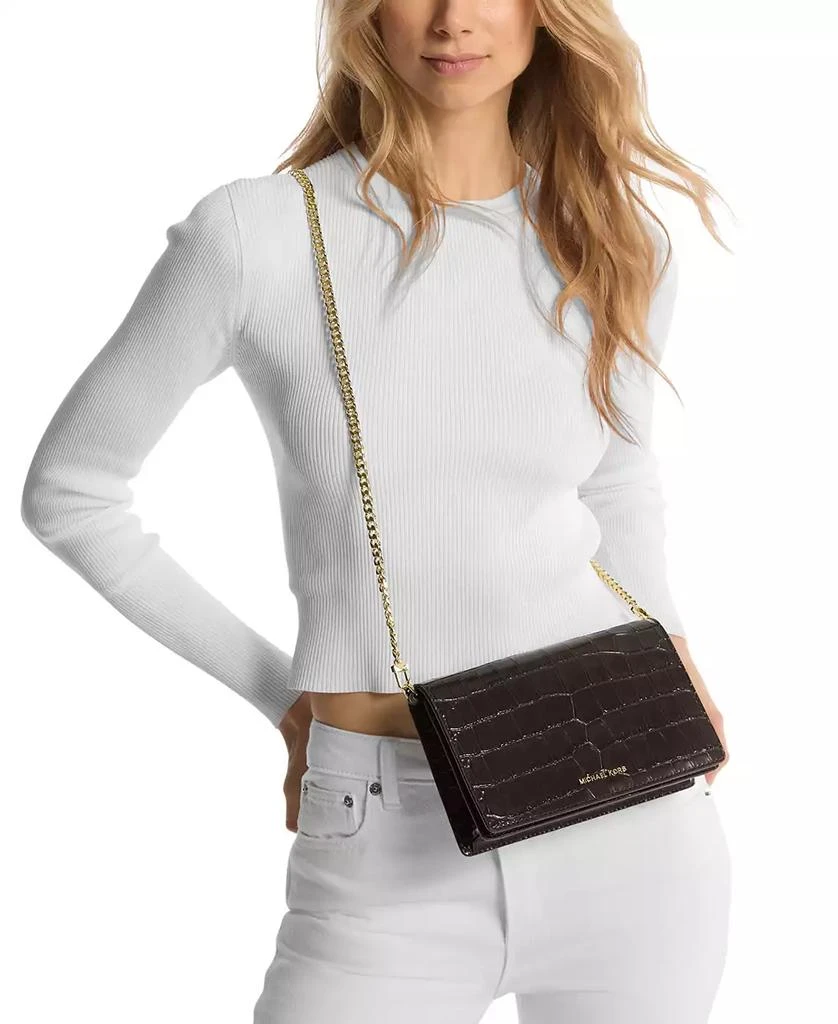 商品Michael Kors|Jet Set Medium Flap Chain Crossbody,价格¥1152,第3张图片详细描述