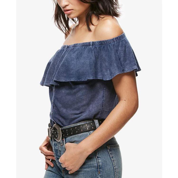 商品Free People|Off-The-Shoulder Ruffled Blouse,价格¥150,第1张图片