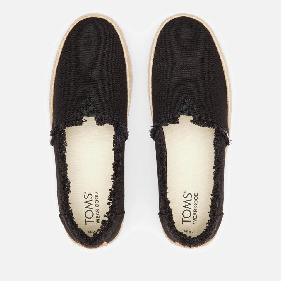 商品TOMS|TOMS WOMEN'S VALENCIA CANVAS FLATFORM ESPADRILLES,价格¥349,第3张图片详细描述