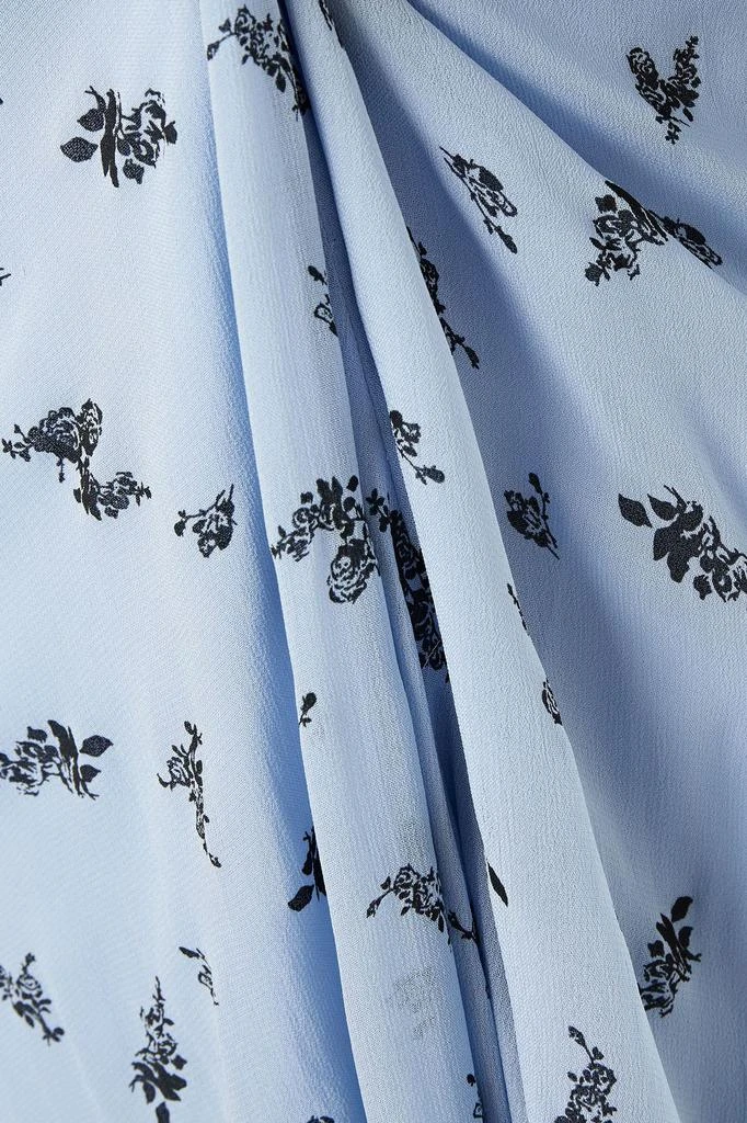 商品Ganni|Gathered printed georgette midi dress,价格¥446,第4张图片详细描述