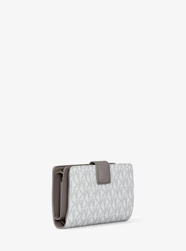 商品Michael Kors|Jet Set Medium Signature Logo Bi-Fold Wallet,价格¥263,第4张图片详细描述