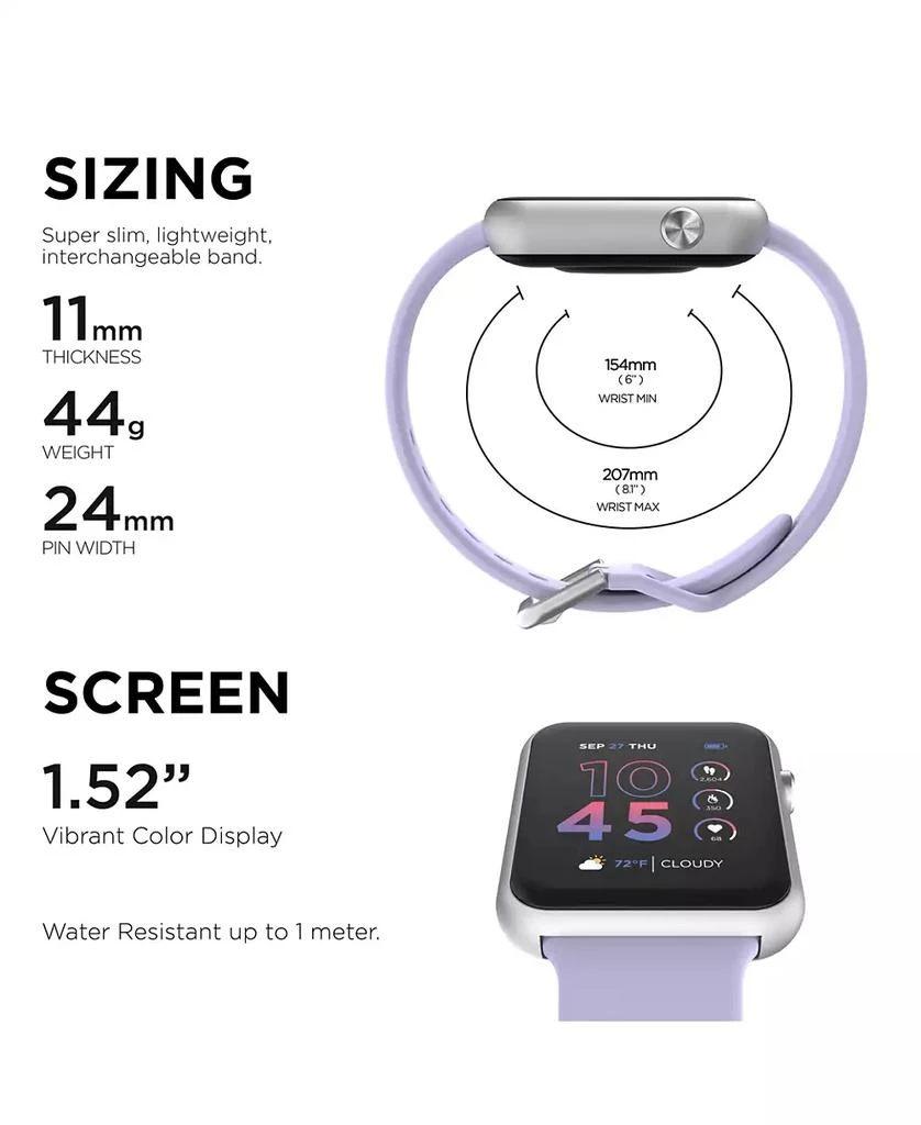 商品iTouch|Air 4 Unisex Silicone Strap Smartwatch 41mm,价格¥300,第2张图片详细描述