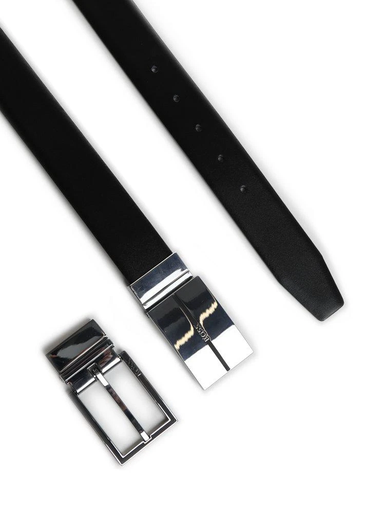 商品Hugo Boss|Hugo Boss Engraved Buckle Belt,价格¥922,第2张图片详细描述