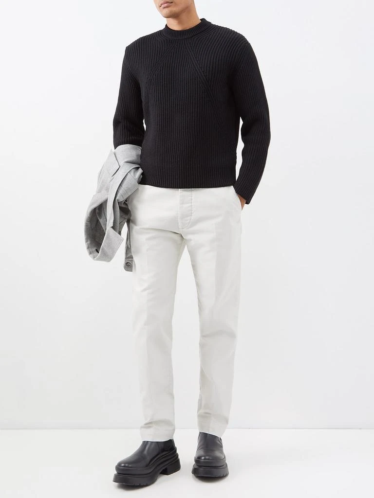 商品Zegna|Crew-neck ribbed wool sweater,价格¥4439,第2张图片详细描述