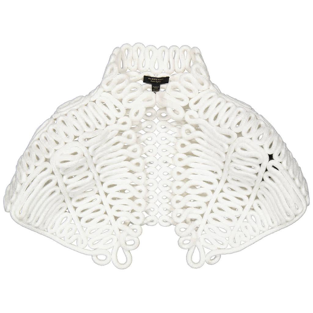 Burberry Ladies White Hand-looped Rope Capelet商品第1张图片规格展示