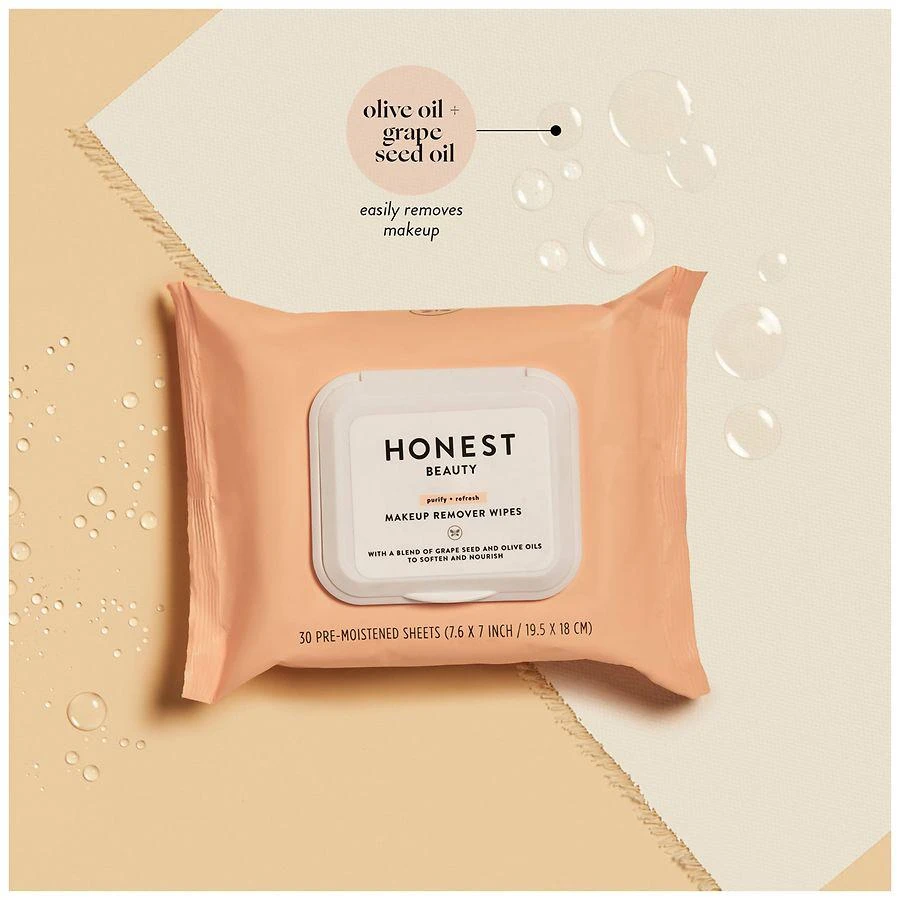 商品Honest Beauty|Makeup Remover Wipes,价格¥36,第5张图片详细描述