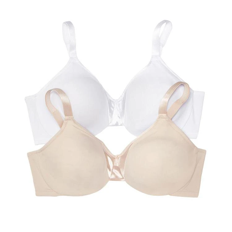 商品Olga|Signature Support 2-Pk. Satin-Panel Bra 5006O2,价格¥504,第2张图片详细描述