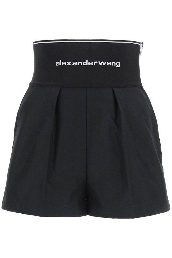 Alexander Wang Elastic Logo Waistband Shorts商品第1张图片规格展示