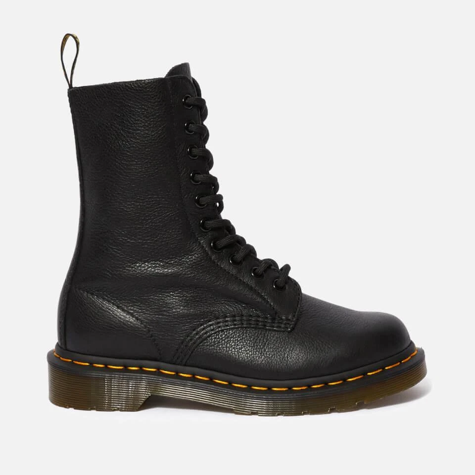 商品Dr. Martens|DR. MARTENS WOMEN'S 1490 VIRGINIA LEATHER 10-EYE BOOTS - BLACK,价格¥1333,第1张图片