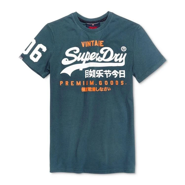 商品Superdry|Men's Premium Goods Duo Graphic-Print Logo T-Shirt 男士logo印花体恤,价格¥221,第2张图片详细描述