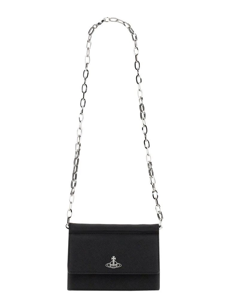 商品Vivienne Westwood|Vivienne Westwood Derby Orb Plaque Small Crossbody Bag,价格¥1236,第1张图片
