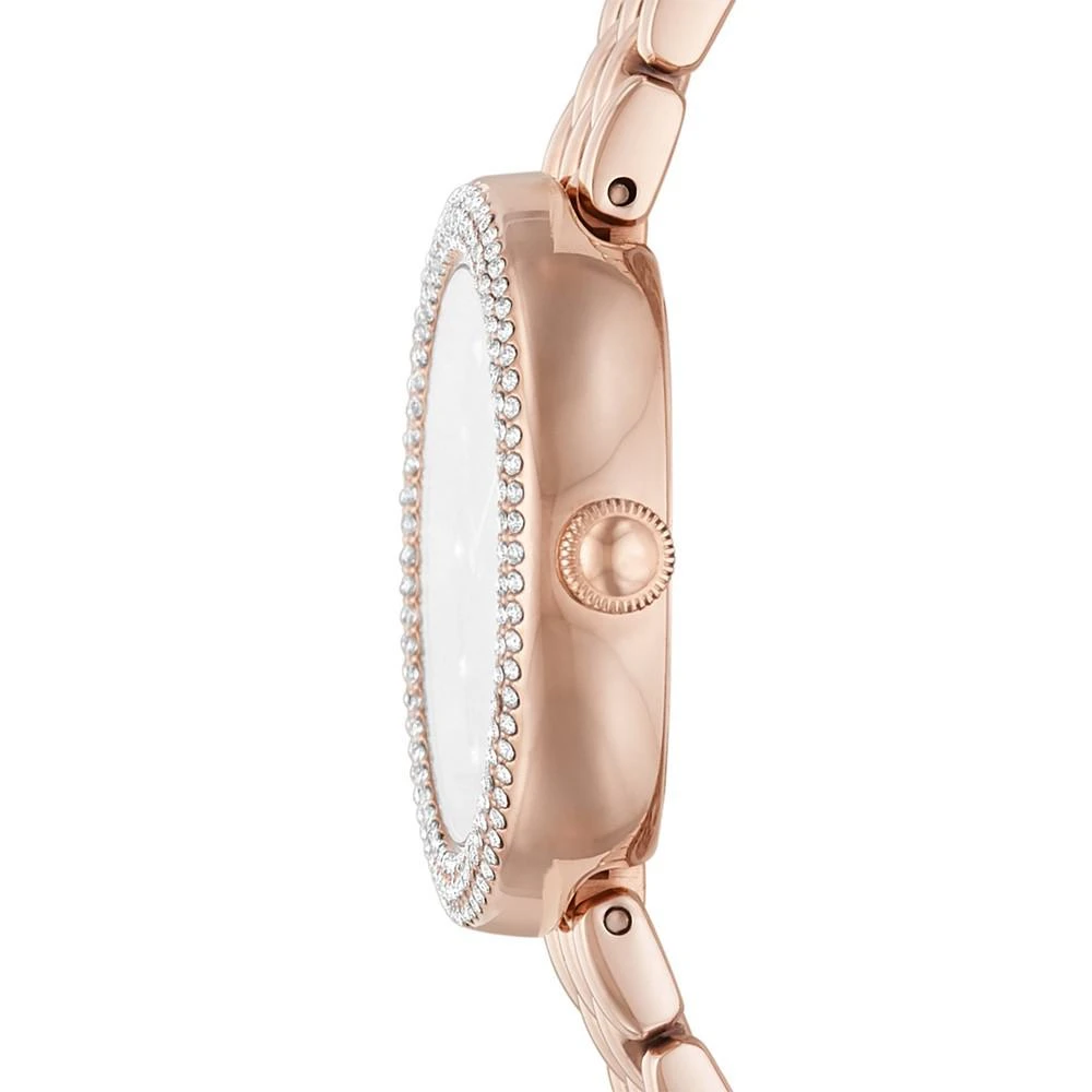 商品Emporio Armani|Women's Rose Gold-Tone Stainless Steel Bracelet Watch 30mm,价格¥2582,第2张图片详细描述