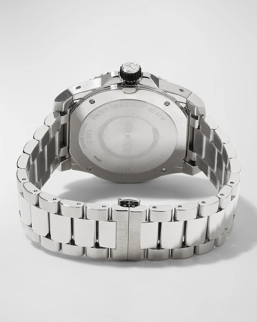 商品Gucci|Men's 45mm Dive King Snake Stainless Steel Watch with Bracelet,价格¥7037,第4张图片详细描述