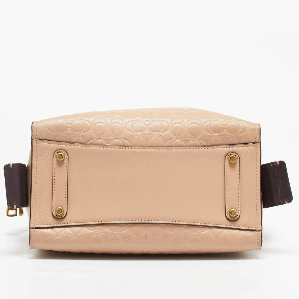 Coach Beige Signature Leather Rogue Tote 商品