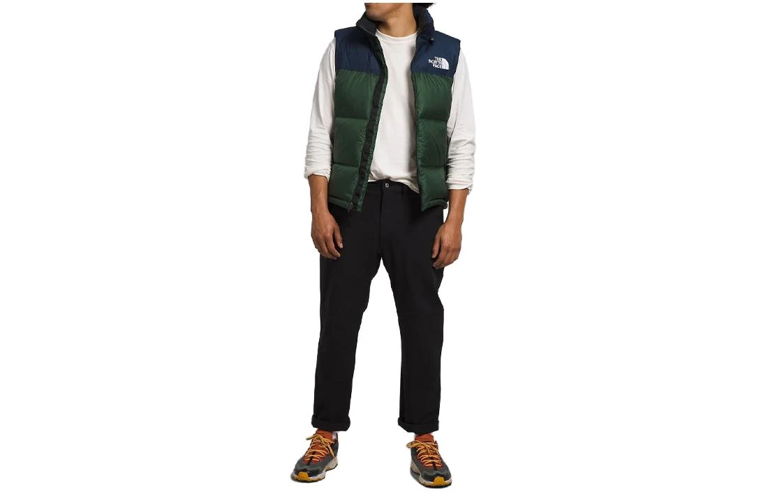 商品[国内直发] The North Face|北面 1996系列 字母印花立领拉链无袖羽绒马甲 男款 黑色,价格¥1330,第1张图片