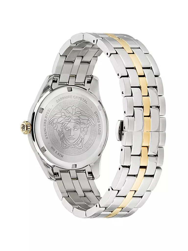 商品Versace|Greca Logo Two-Tone Stainless Steel Bracelet Watch,价格¥8206,第3张图片详细描述