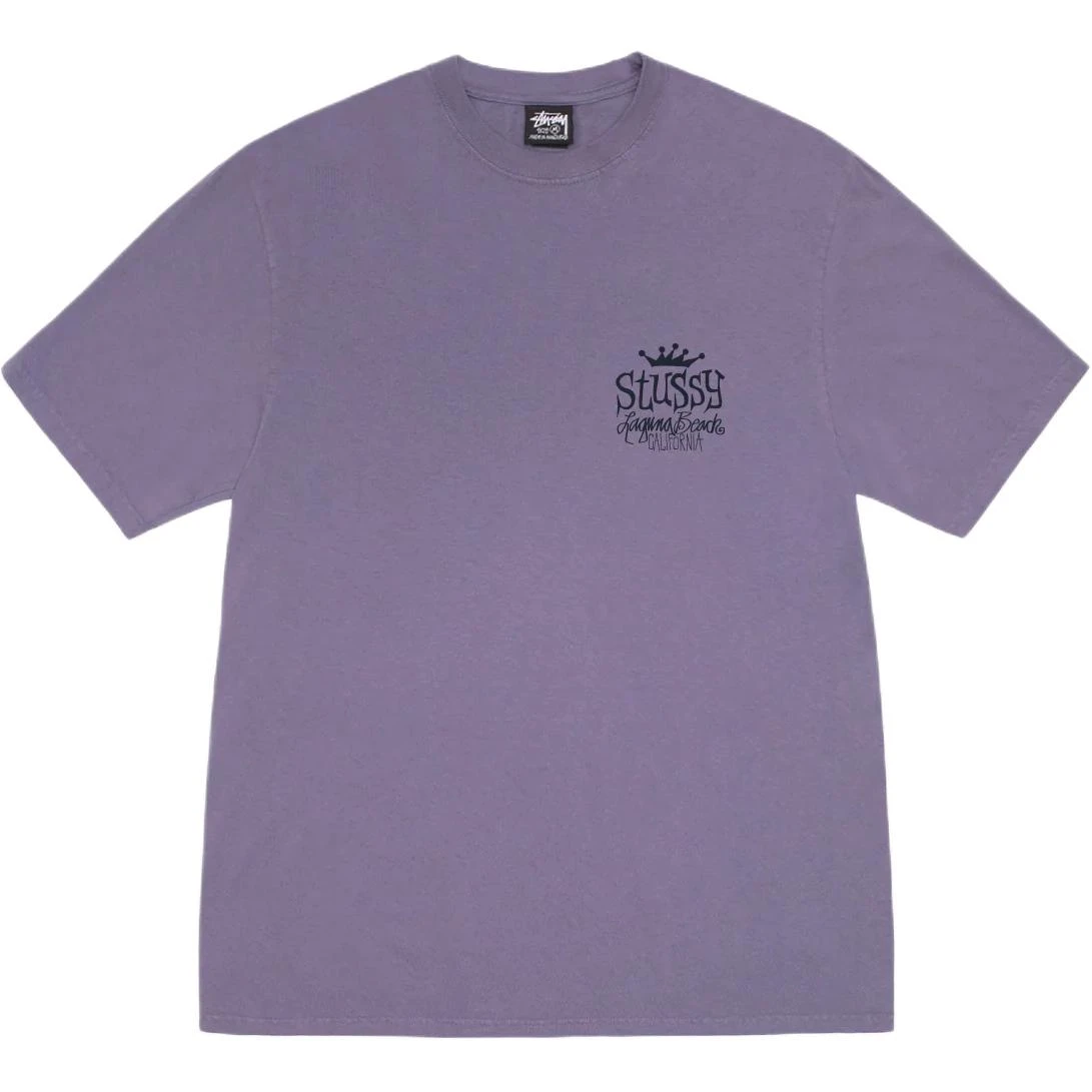 商品[国内直发] STUSSY|SS25 海边别墅印花图案圆领短袖美式复古T恤 男女同款,价格¥531,第3张图片详细描述