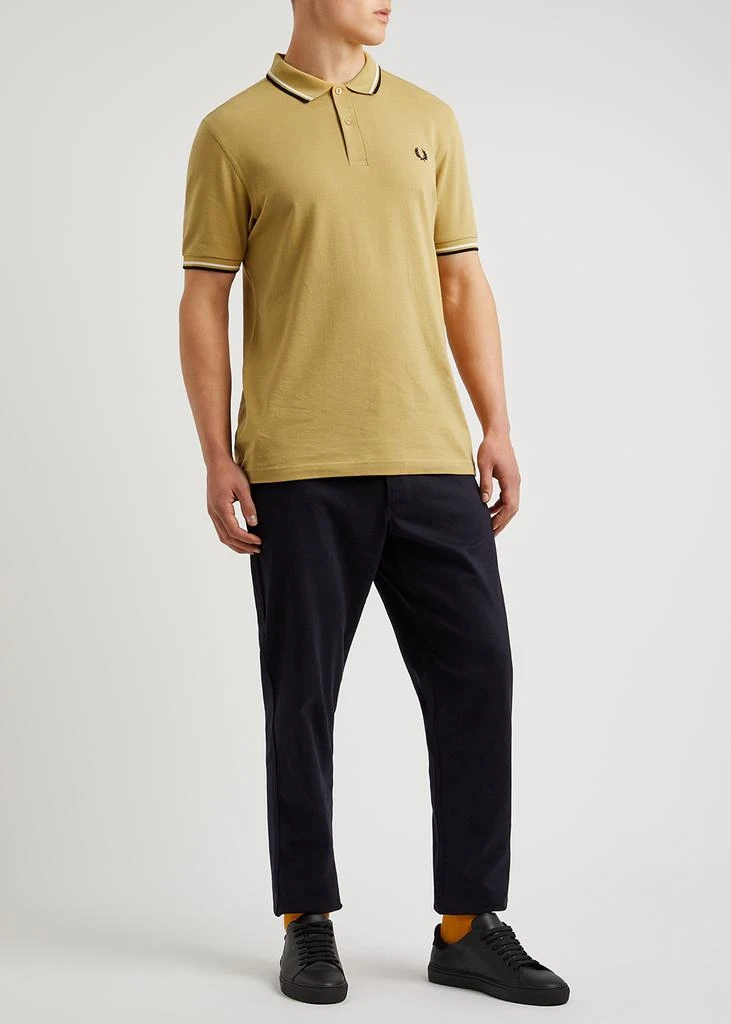 商品Fred Perry|Camel logo piqué cotton polo shirt,价格¥324,第4张图片详细描述