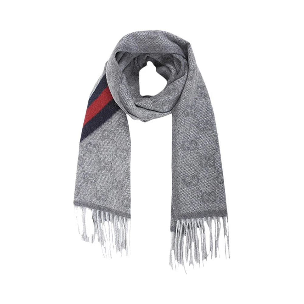商品Gucci|GUCCI 灰色女士围巾 570603-3G200-1768,价格¥1535,第1张图片