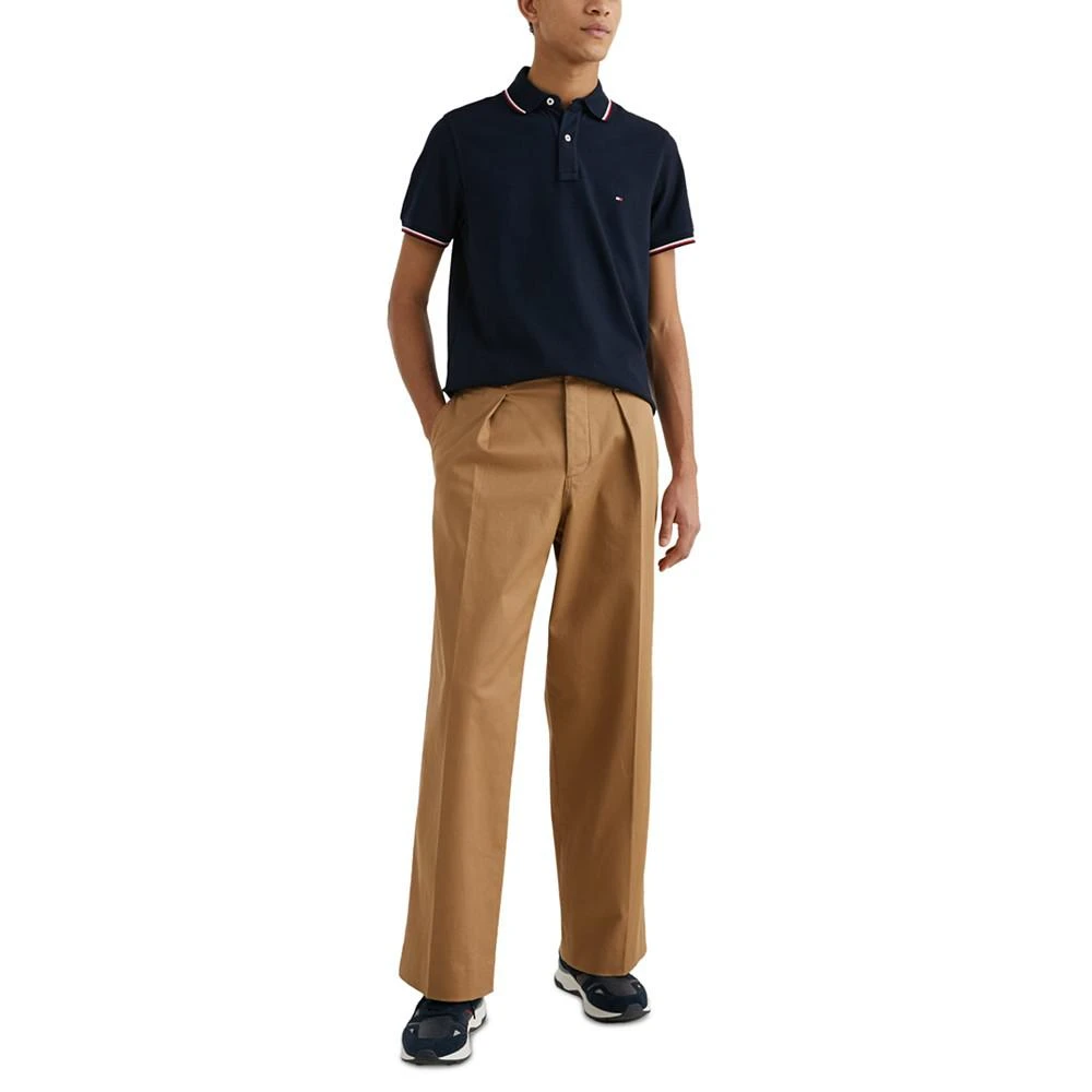 商品Tommy Hilfiger|Men's Tipped Slim Fit Short Sleeve Polo Shirt,价格¥352,第4张图片详细描述