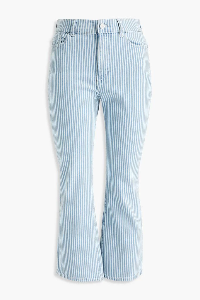 商品DL1961|Bridget striped high-rise kick-flare jeans,价格¥315,第3张图片详细描述