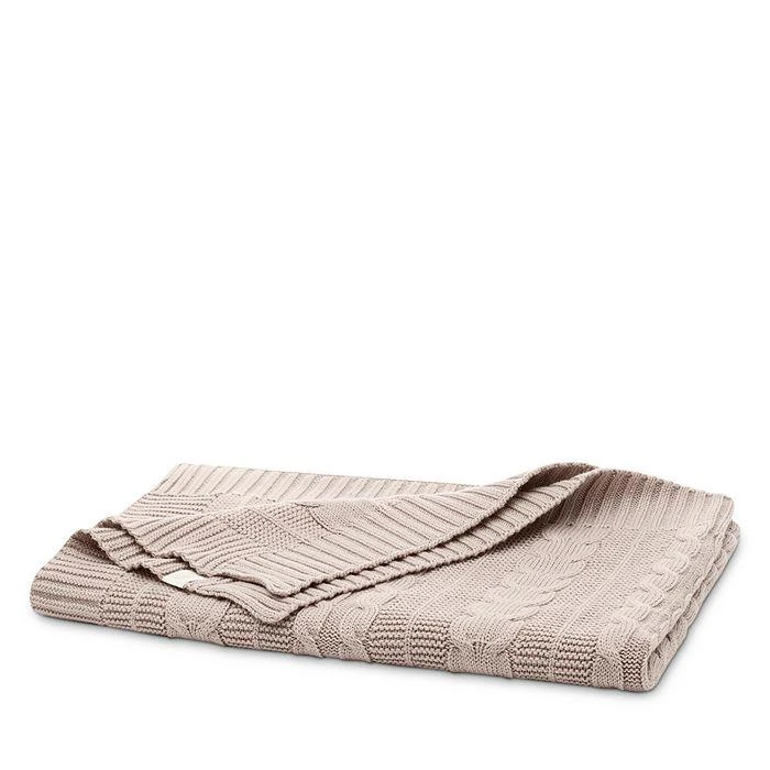 商品Boll & Branch|Cable Knit Organic Cotton Baby Blanket,价格¥412,第3张图片详细描述