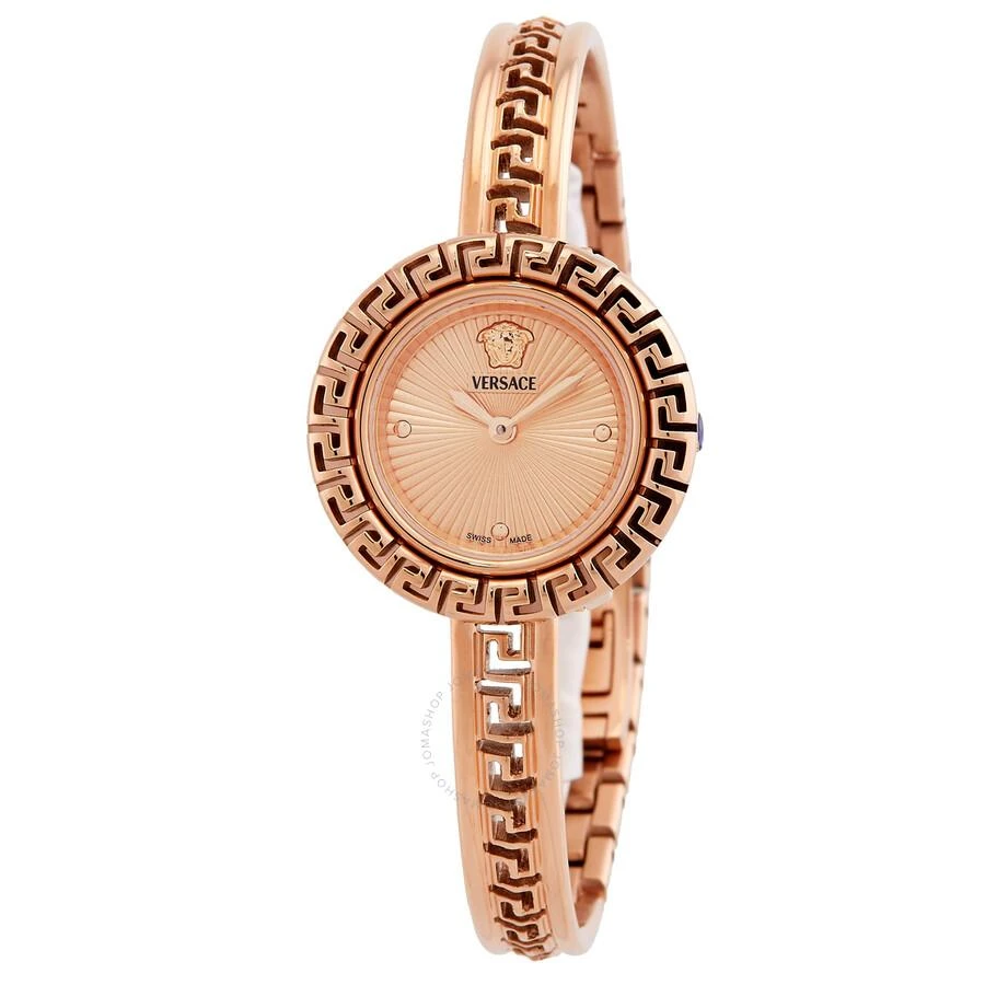 商品Versace|Versace La Greca Quartz Rose Gold Dial Ladies Watch VE8C00424,价格¥3035,第1张图片