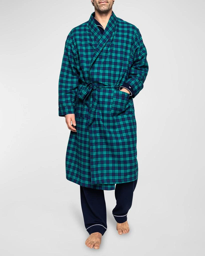商品Petite Plume|Men's Highland Tartan Cotton Robe,价格¥731,第1张图片