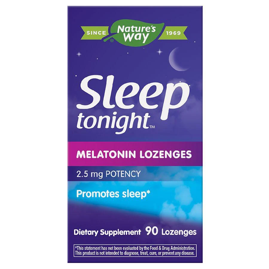 商品Nature's Way|Sleep Tonight Melatonin Lozenges,价格¥58,第1张图片
