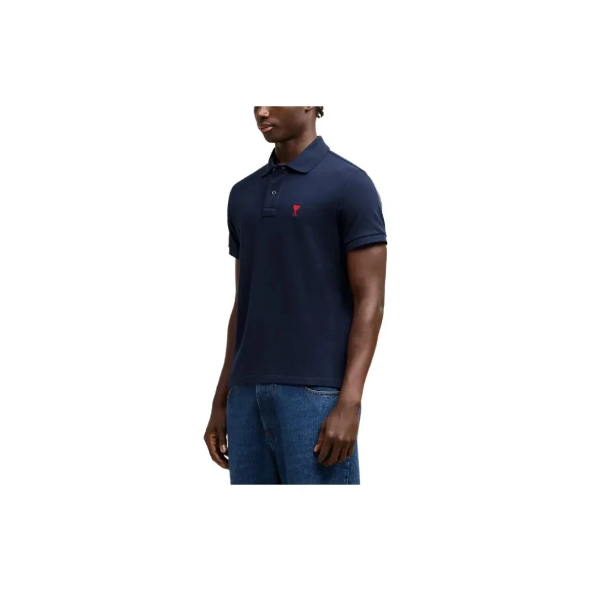 AMIPARIS Logo字母印花Polo领修身短袖Polo衫 男女同款 商品